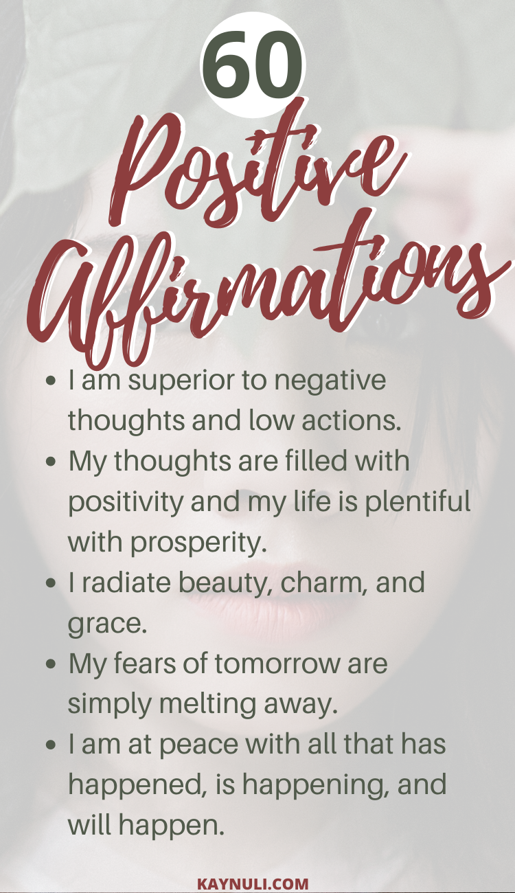 Calming Positive Affirmations For Anxiety In These Times - Kaynuli