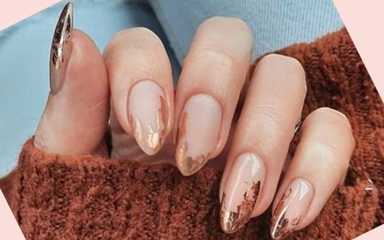 8. Short Nail Designs with Leaves for Fall - wide 9